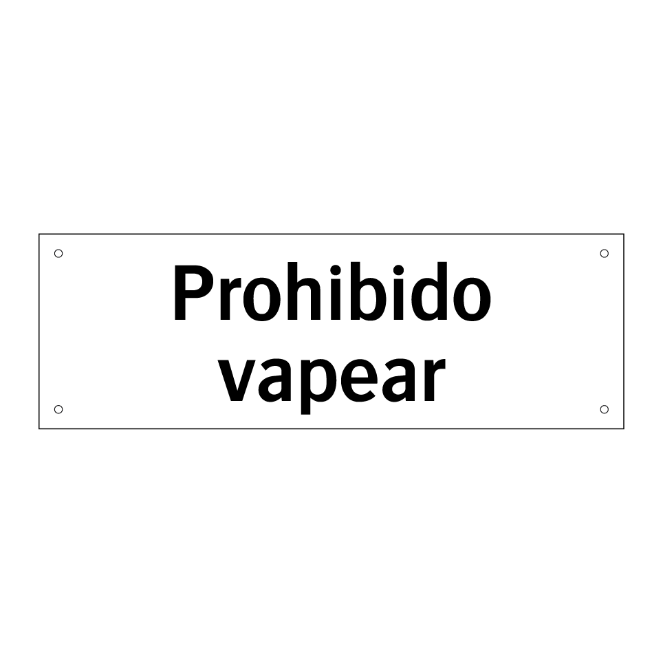 Prohibido vapear