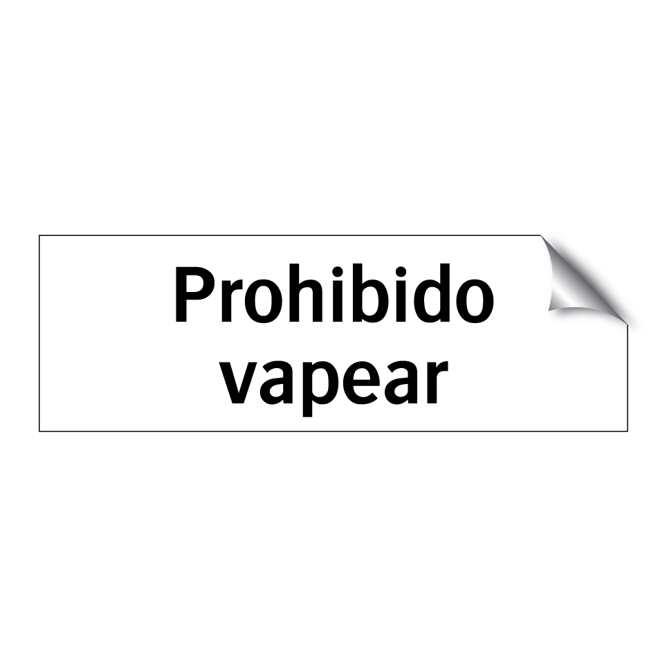 Prohibido vapear