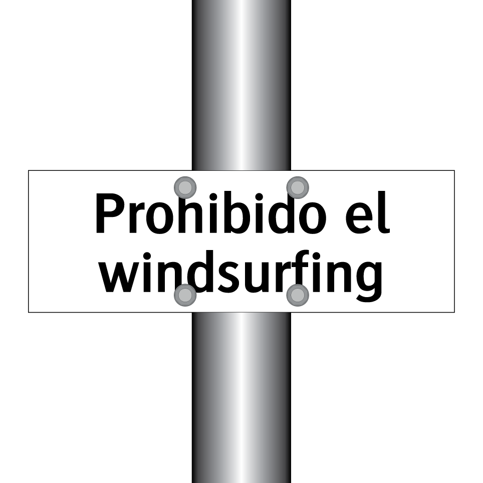 Prohibido el windsurfing