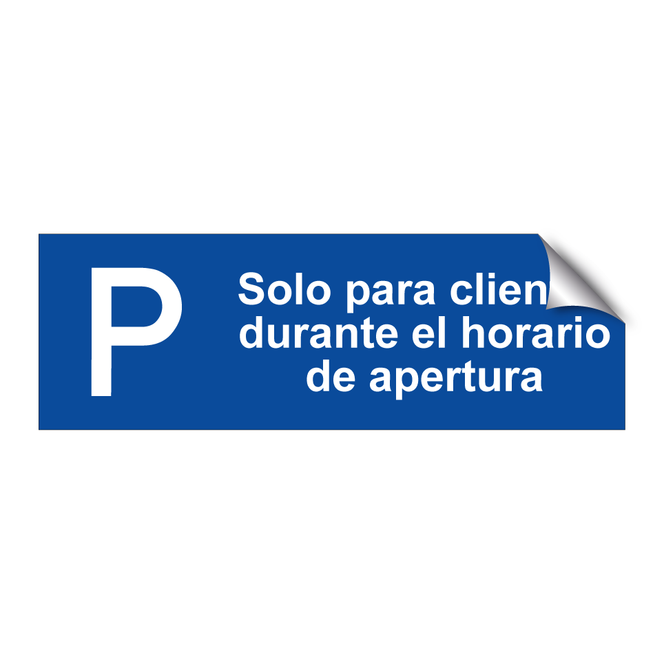 Solo para clientes durante el horario de apertura