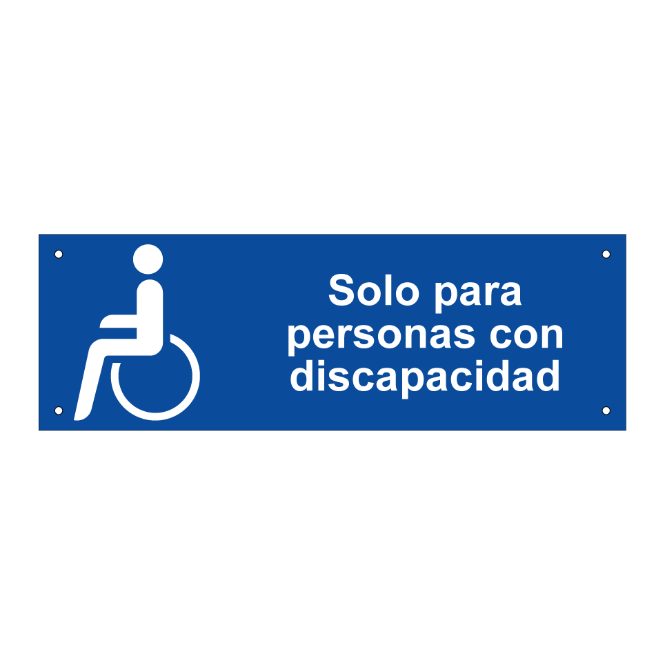 Solo para personas con discapacidad