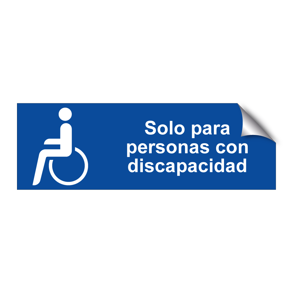 Solo para personas con discapacidad