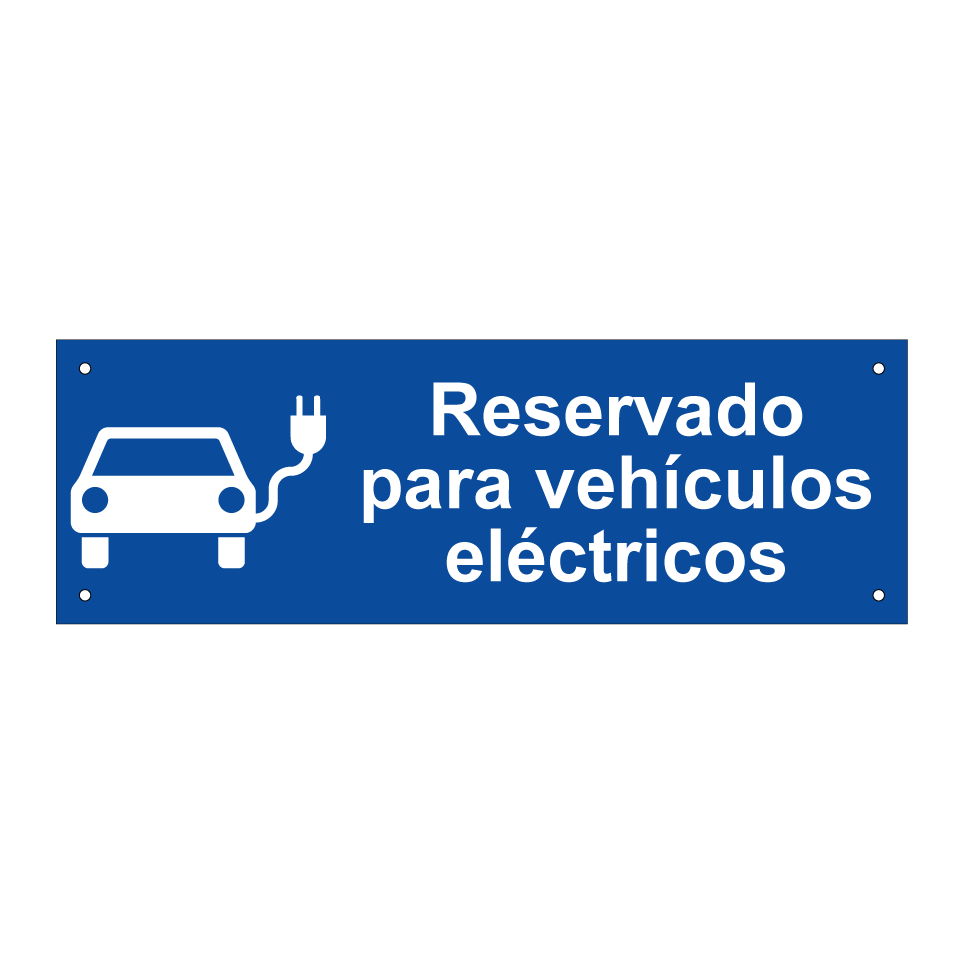 Reservado para vehículos eléctricos
