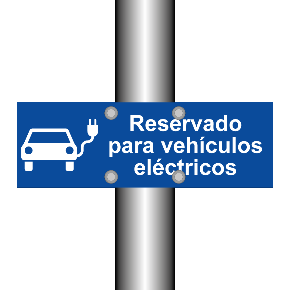 Reservado para vehículos eléctricos