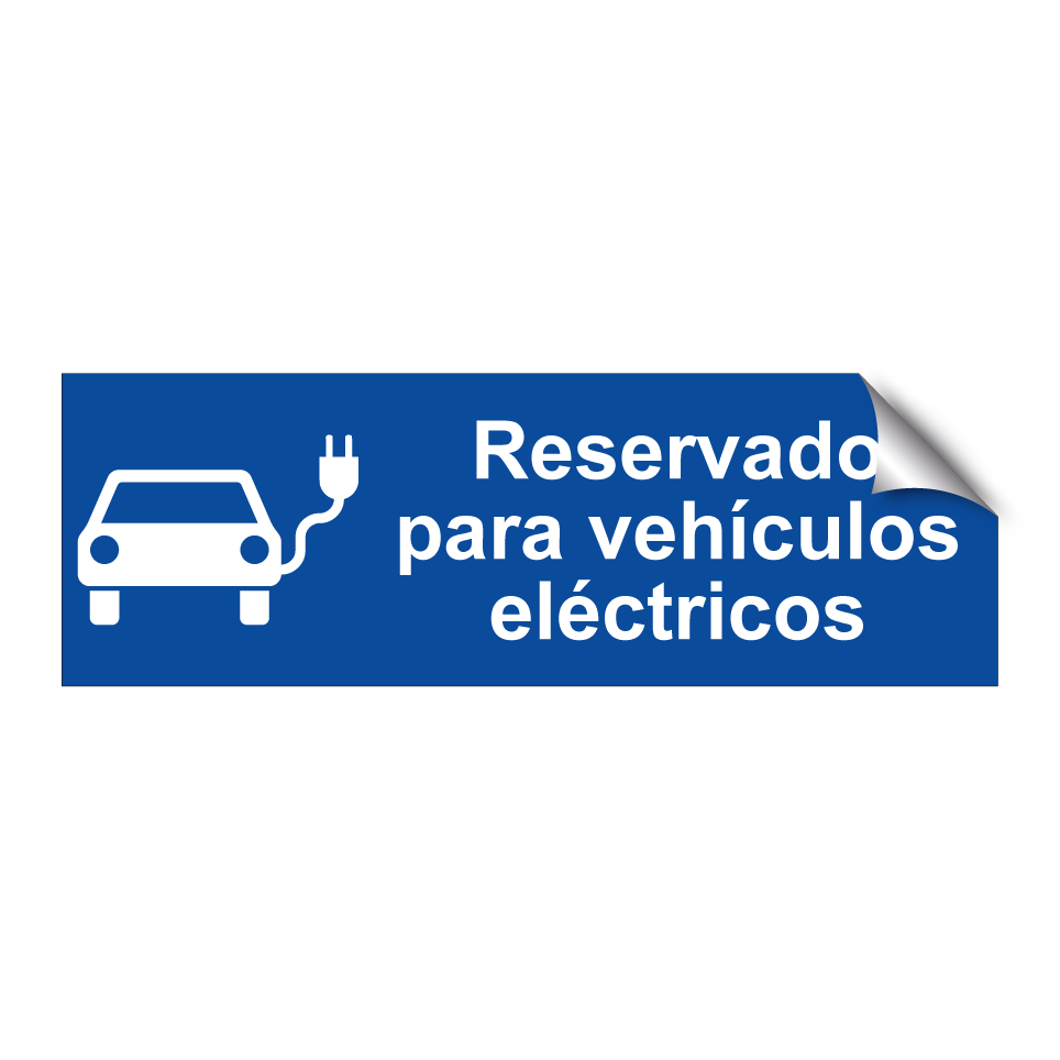 Reservado para vehículos eléctricos
