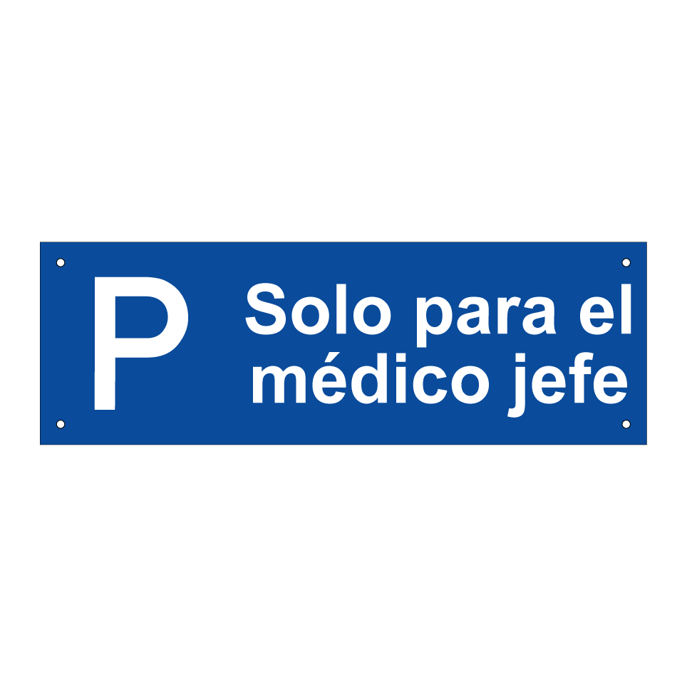Solo para el médico jefe