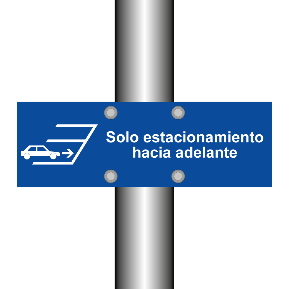 Solo estacionamiento hacia adelante