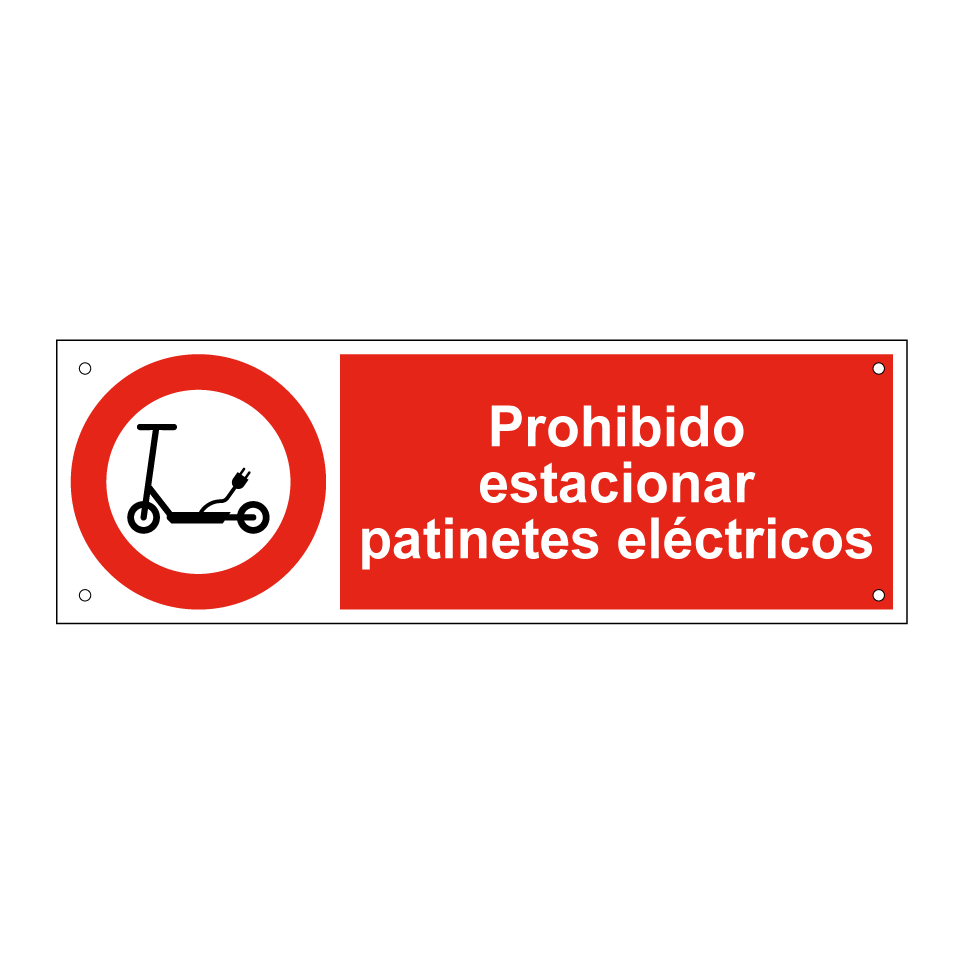 Prohibido estacionar patinetes eléctricos