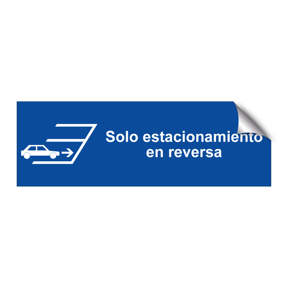 Solo estacionamiento en reversa