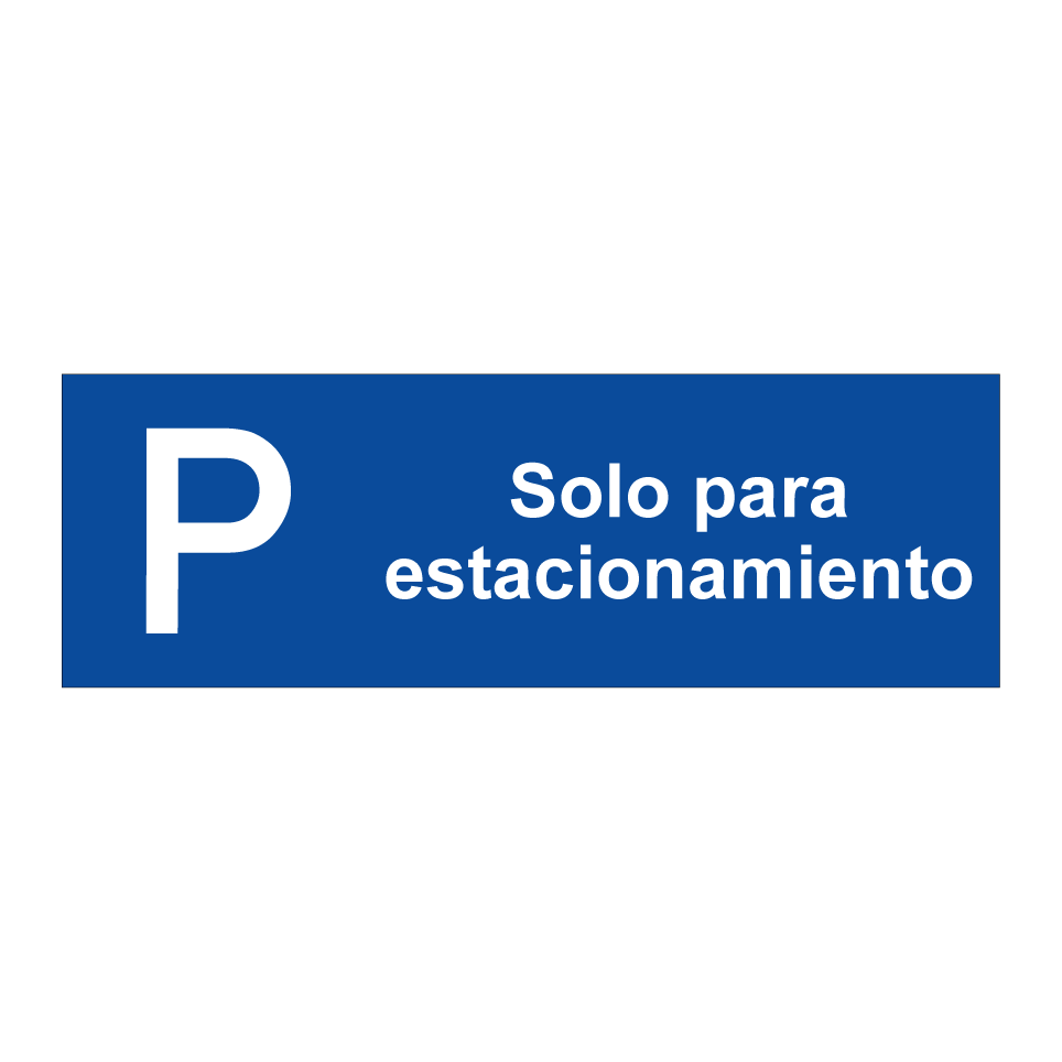 Solo para estacionamiento