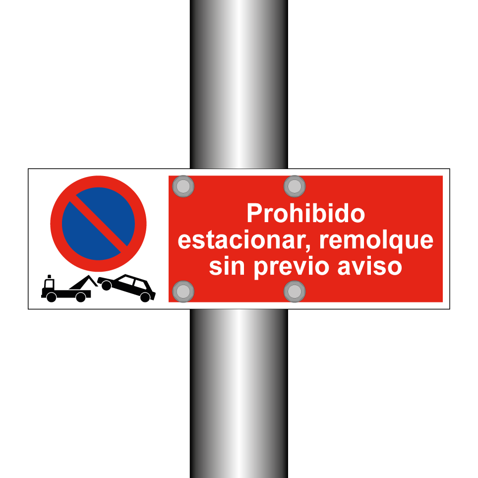 Prohibido estacionar, remolque sin previo aviso