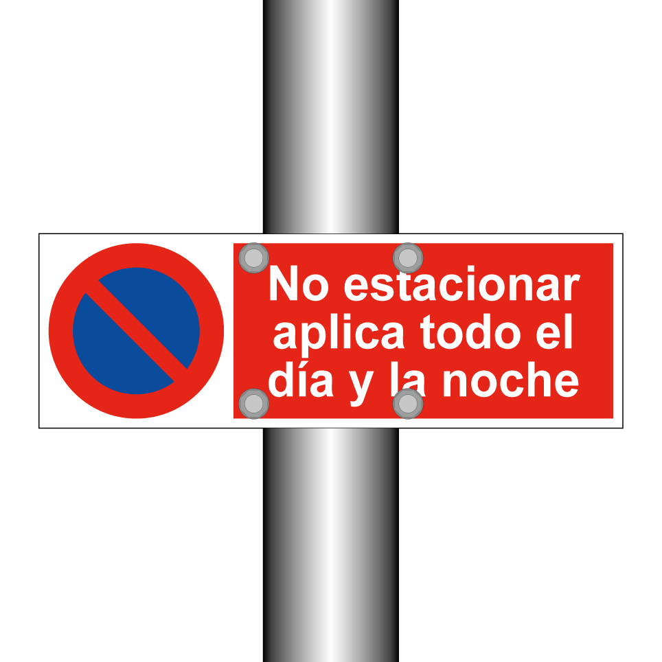 No estacionar aplica todo el día y la noche