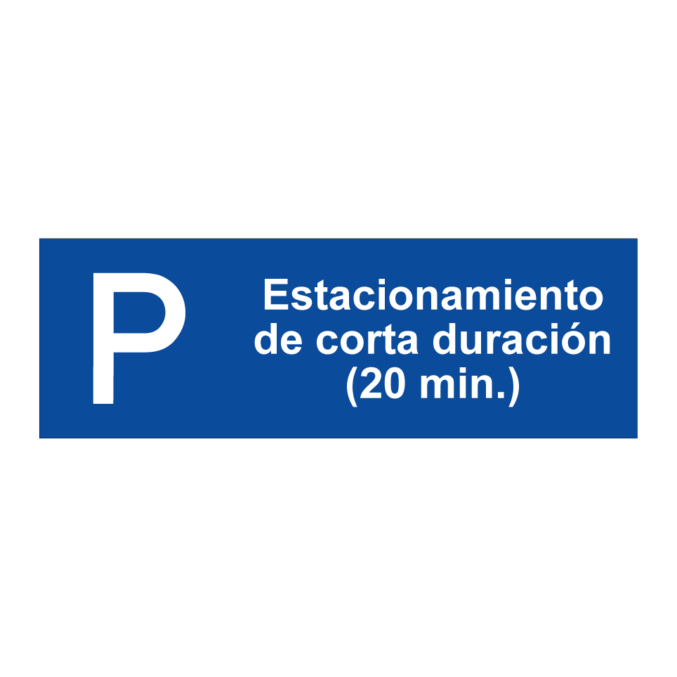 Estacionamiento de corta duración (20 min.)