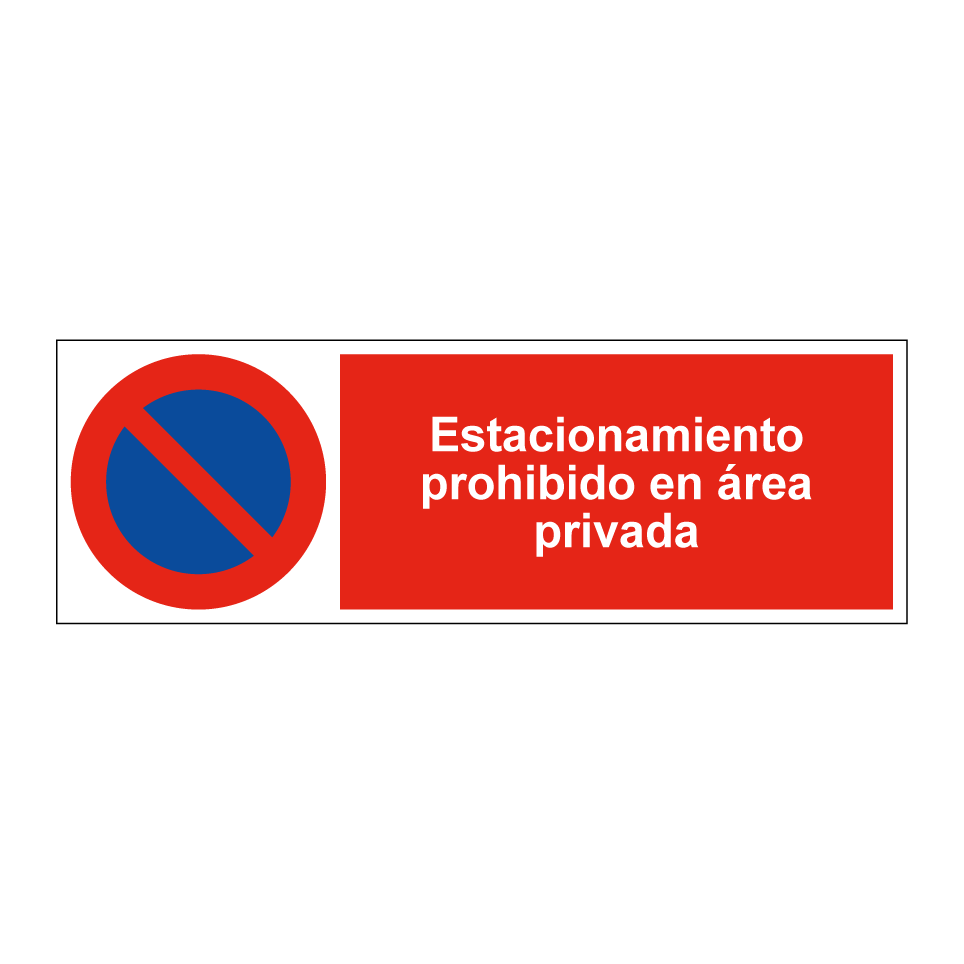 Estacionamiento prohibido en área privada