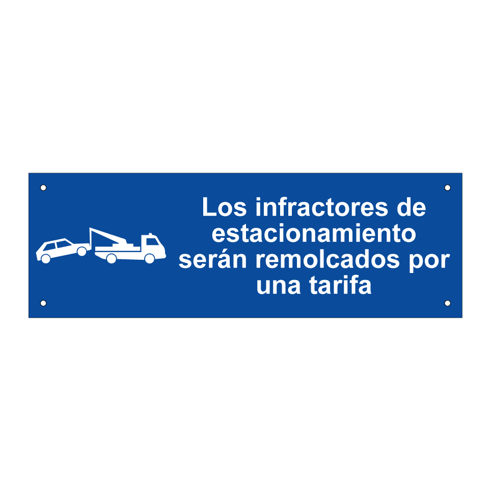 Los infractores de estacionamiento serán remolcados por una tarifa