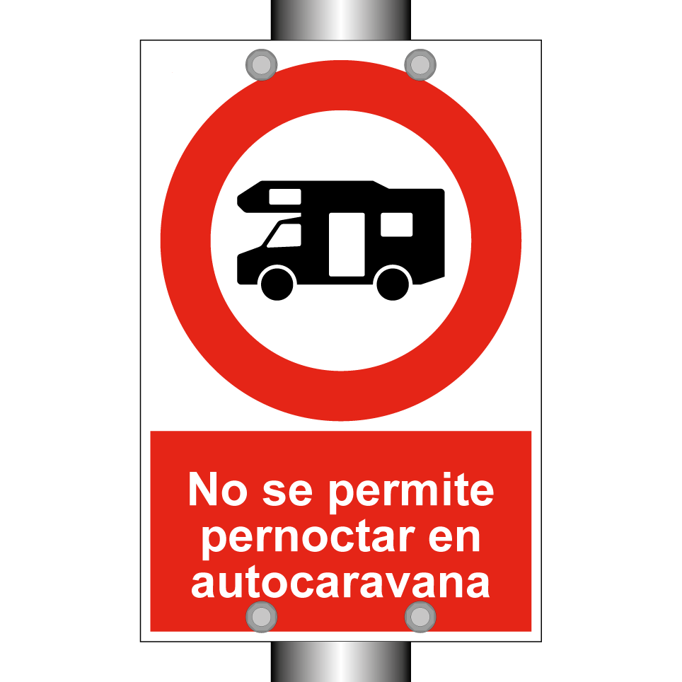 No se permite pernoctar en autocaravana
