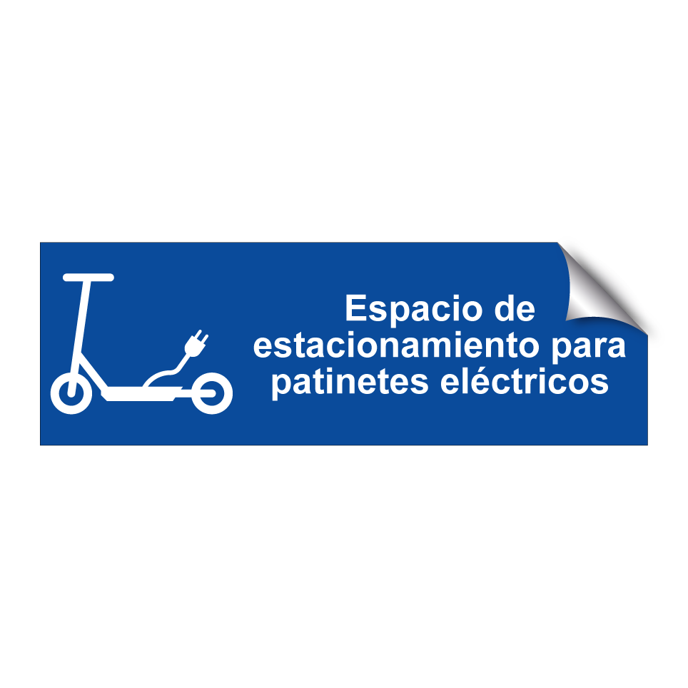 Espacio de estacionamiento para patinetes eléctricos
