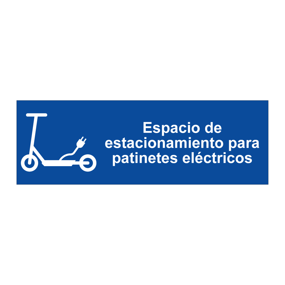 Espacio de estacionamiento para patinetes eléctricos