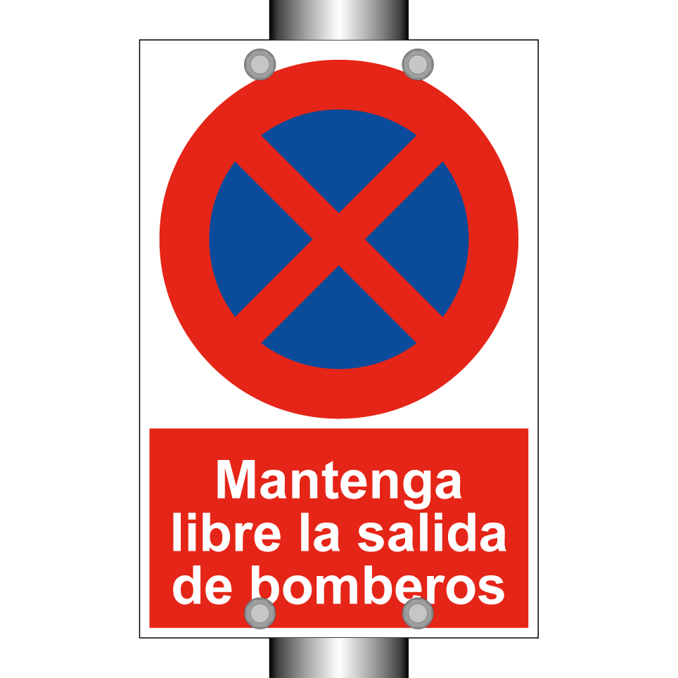Mantenga libre la salida de bomberos