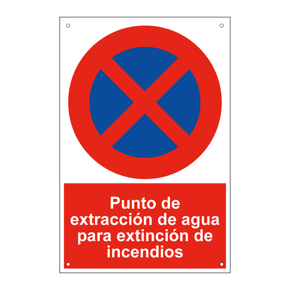 Punto de extracción de agua para extinción de incendios