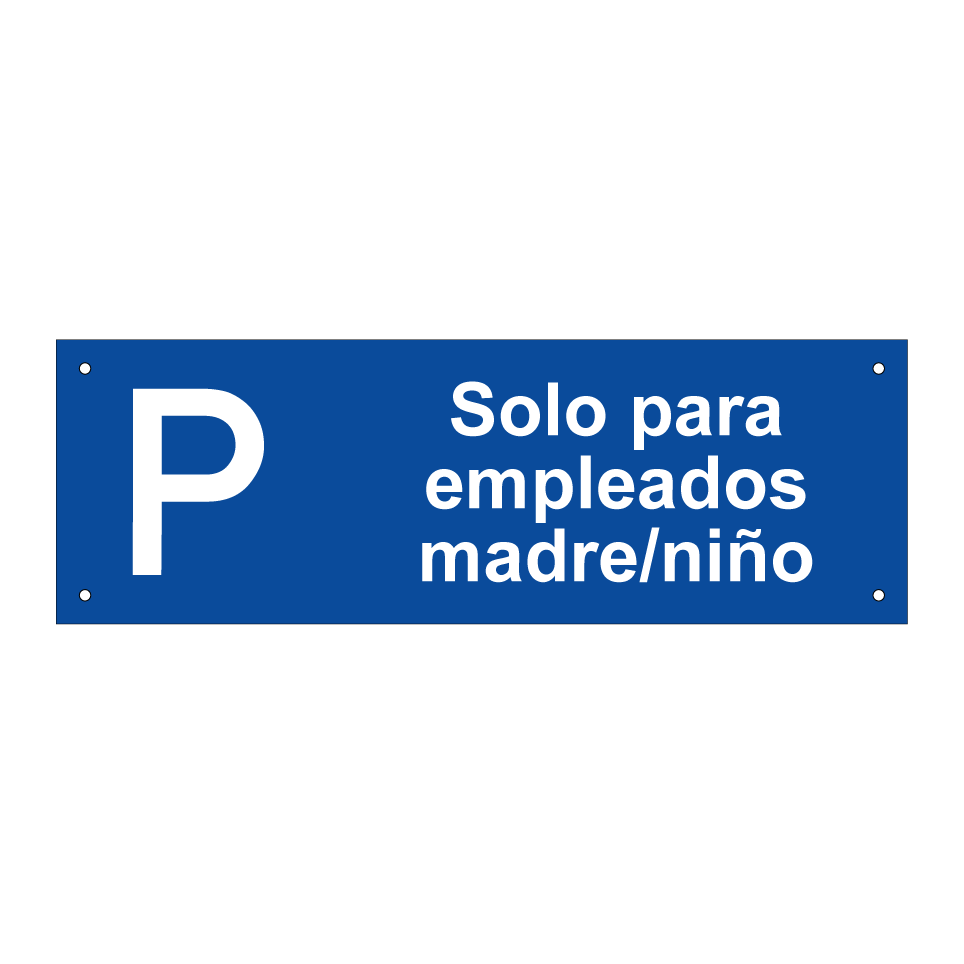 Solo para empleados madre/niño