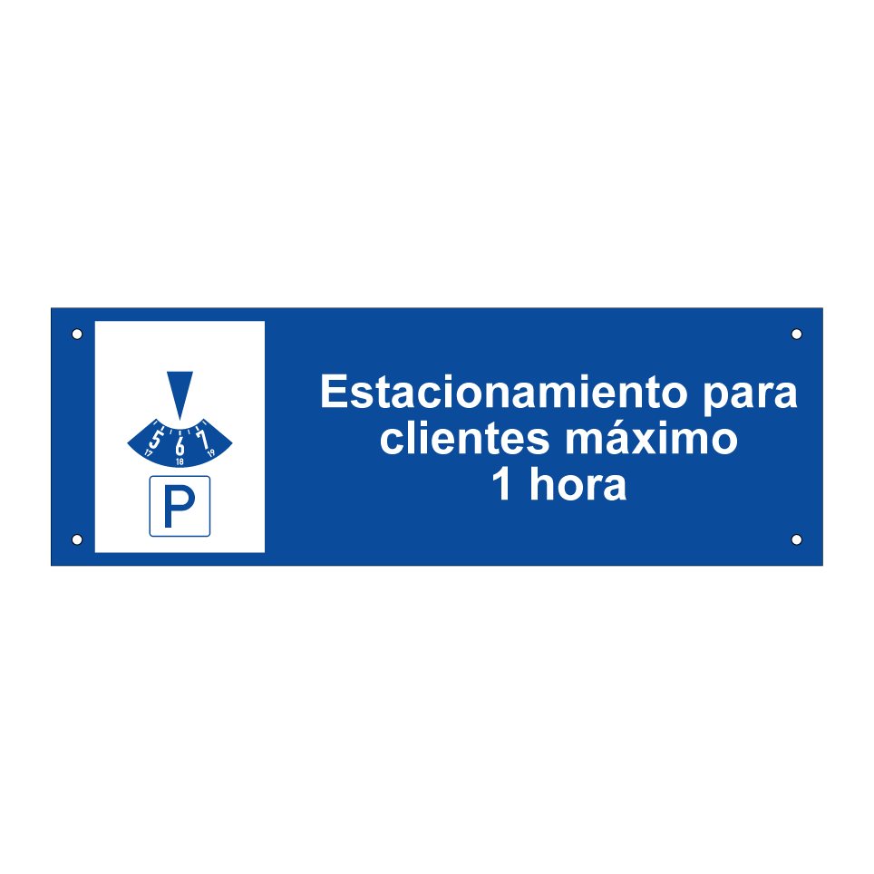 Estacionamiento para clientes máximo 1 hora