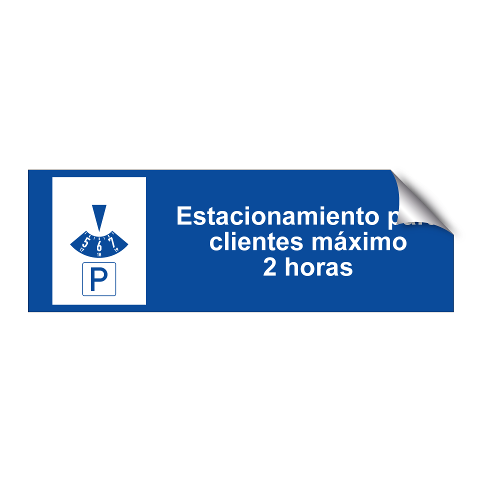 Estacionamiento para clientes máximo 2 horas