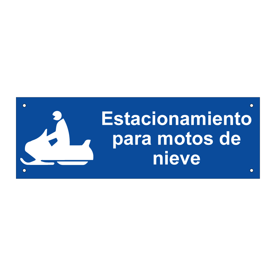 Estacionamiento para motos de nieve