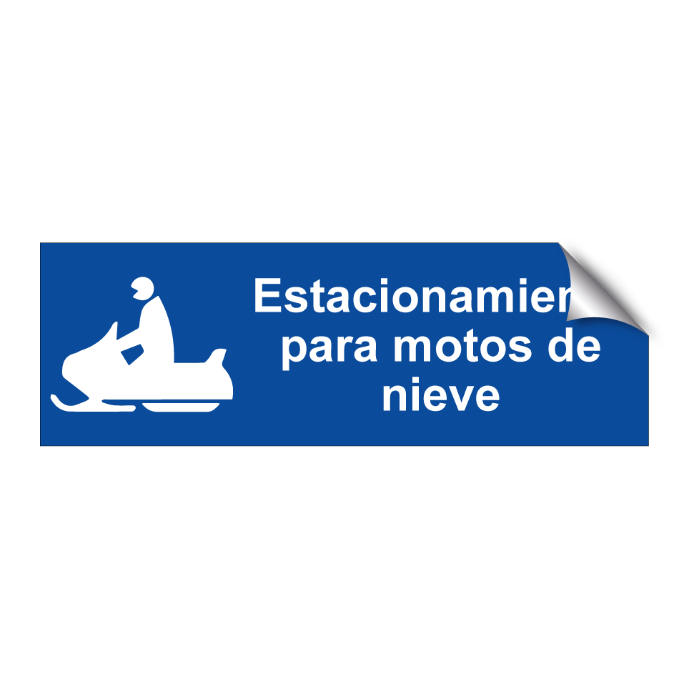 Estacionamiento para motos de nieve