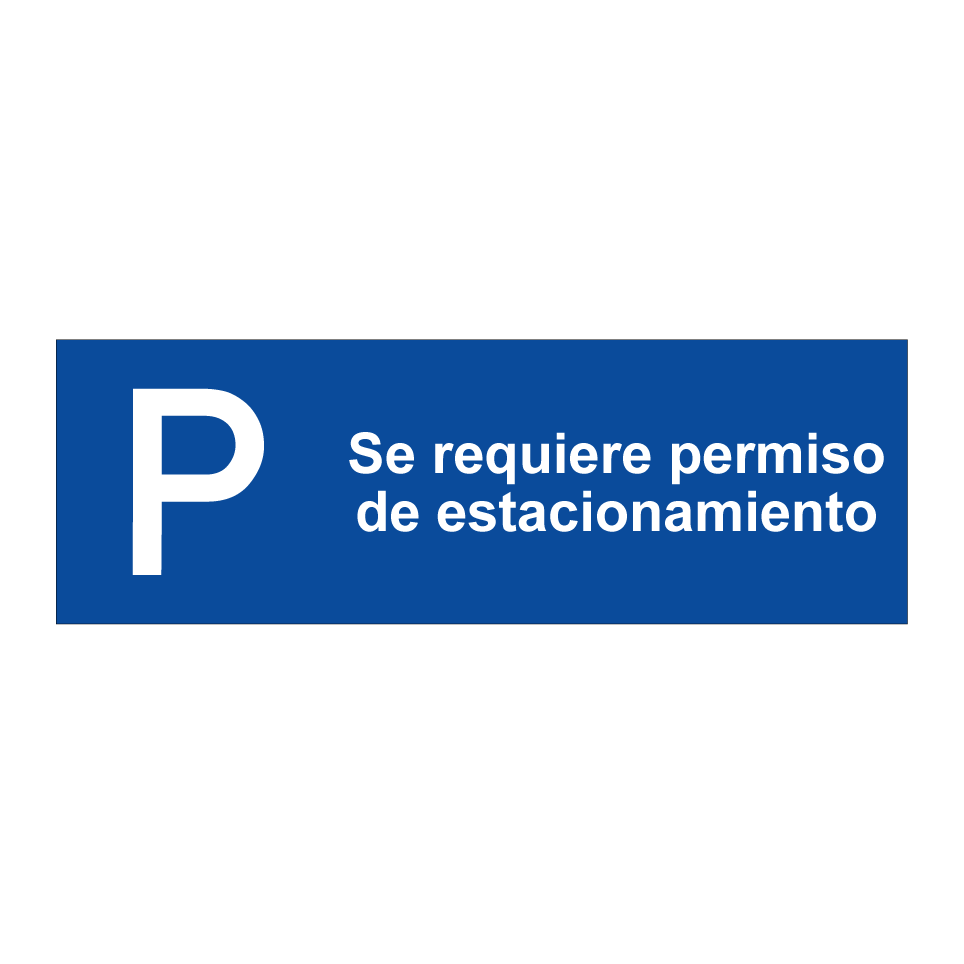 Se requiere permiso de estacionamiento