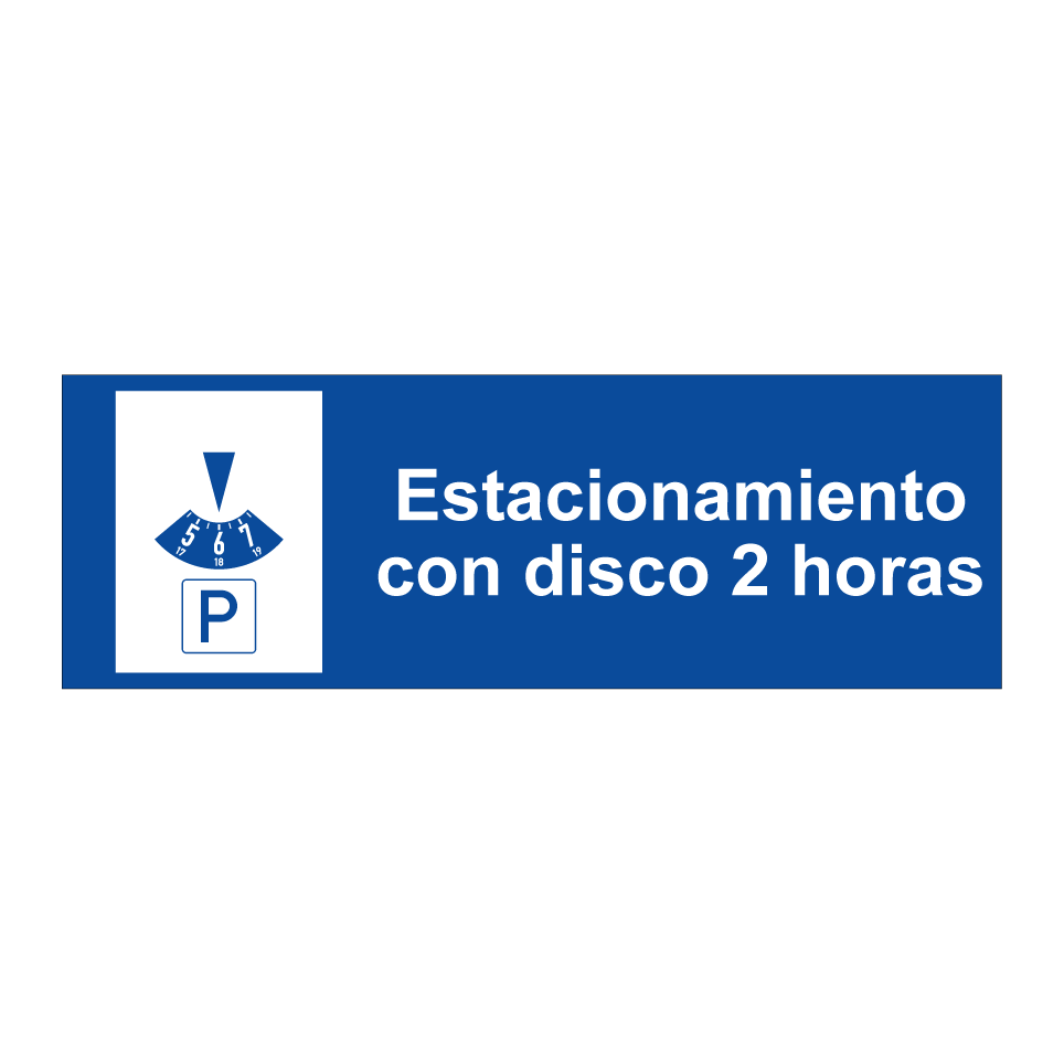 Estacionamiento con disco 2 horas