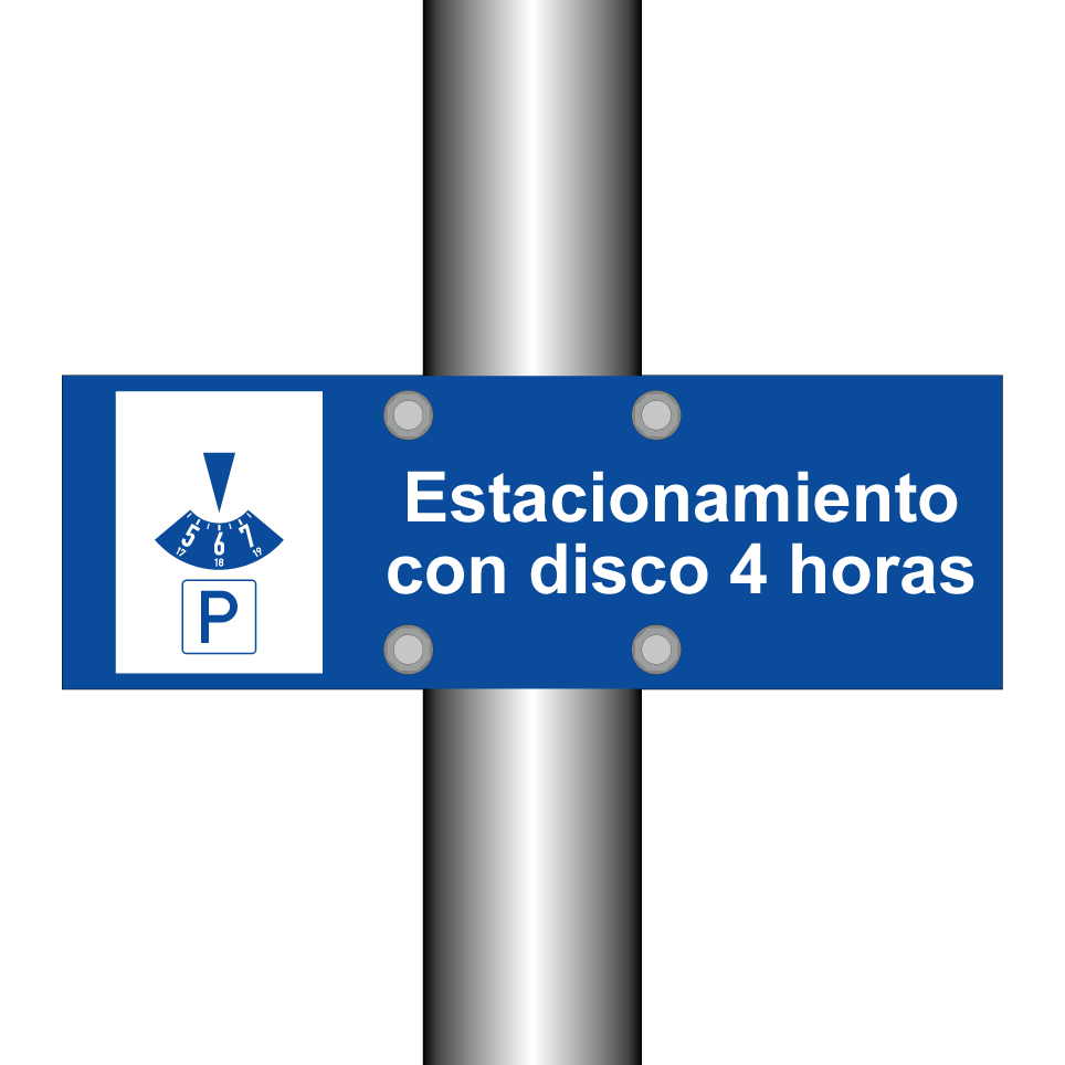 Estacionamiento con disco 4 horas