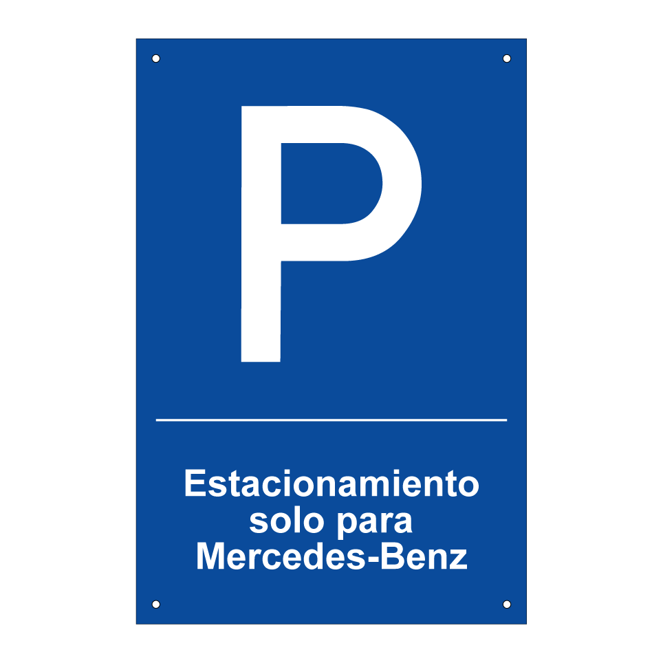 Estacionamiento solo para Mercedes-Benz