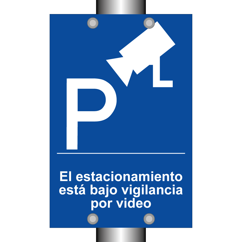 El estacionamiento está bajo vigilancia por video