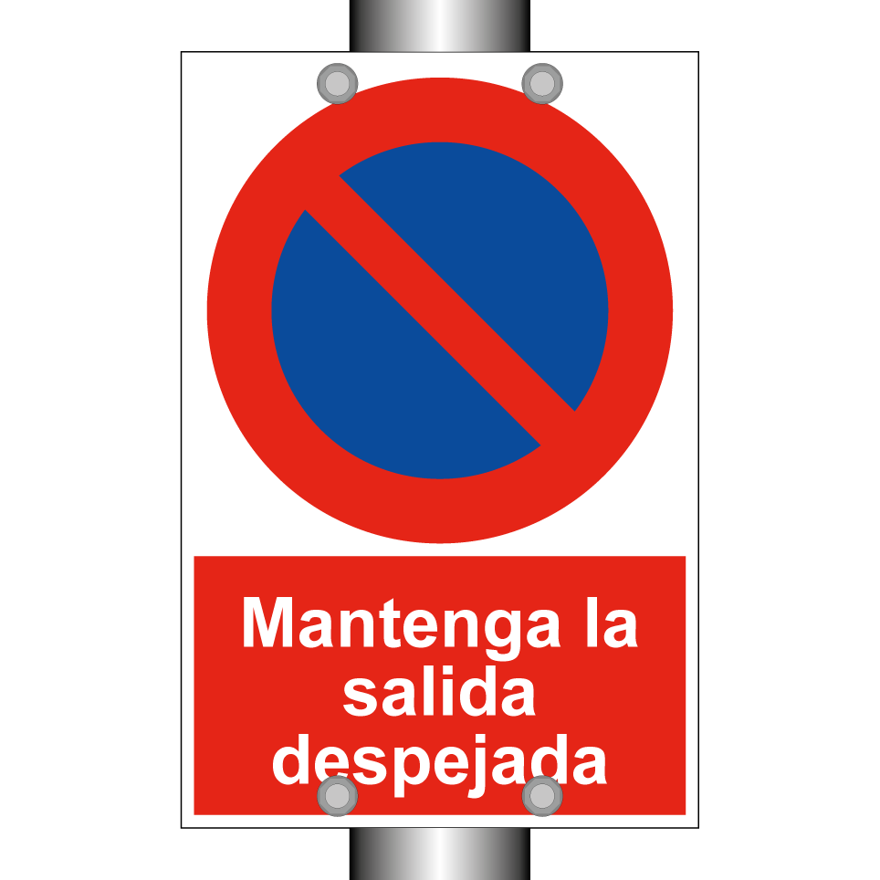Mantenga la salida despejada