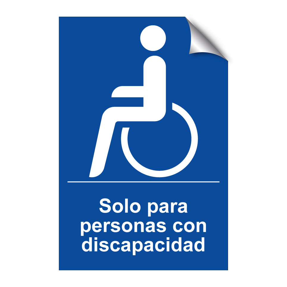 Solo para personas con discapacidad