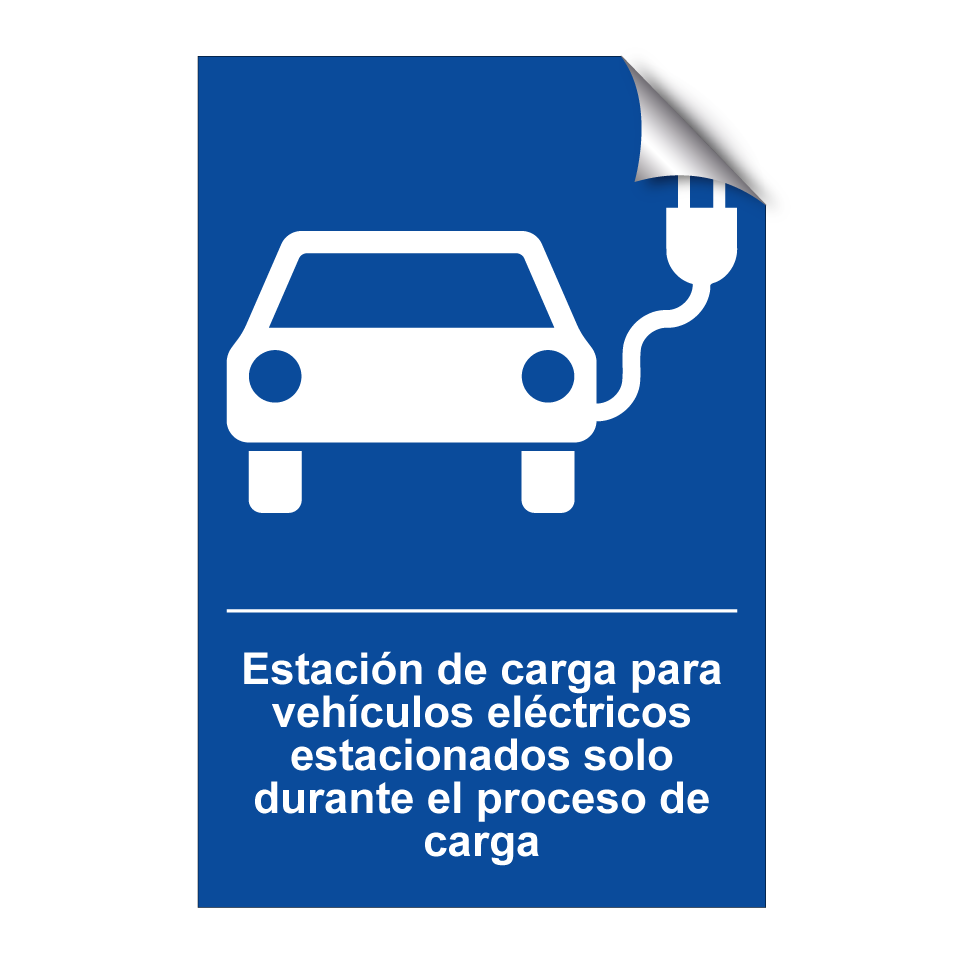 Estación de carga para vehículos eléctricos estacionados solo durante el proceso de carga