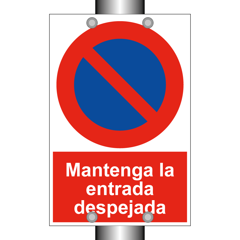 Mantenga la entrada despejada