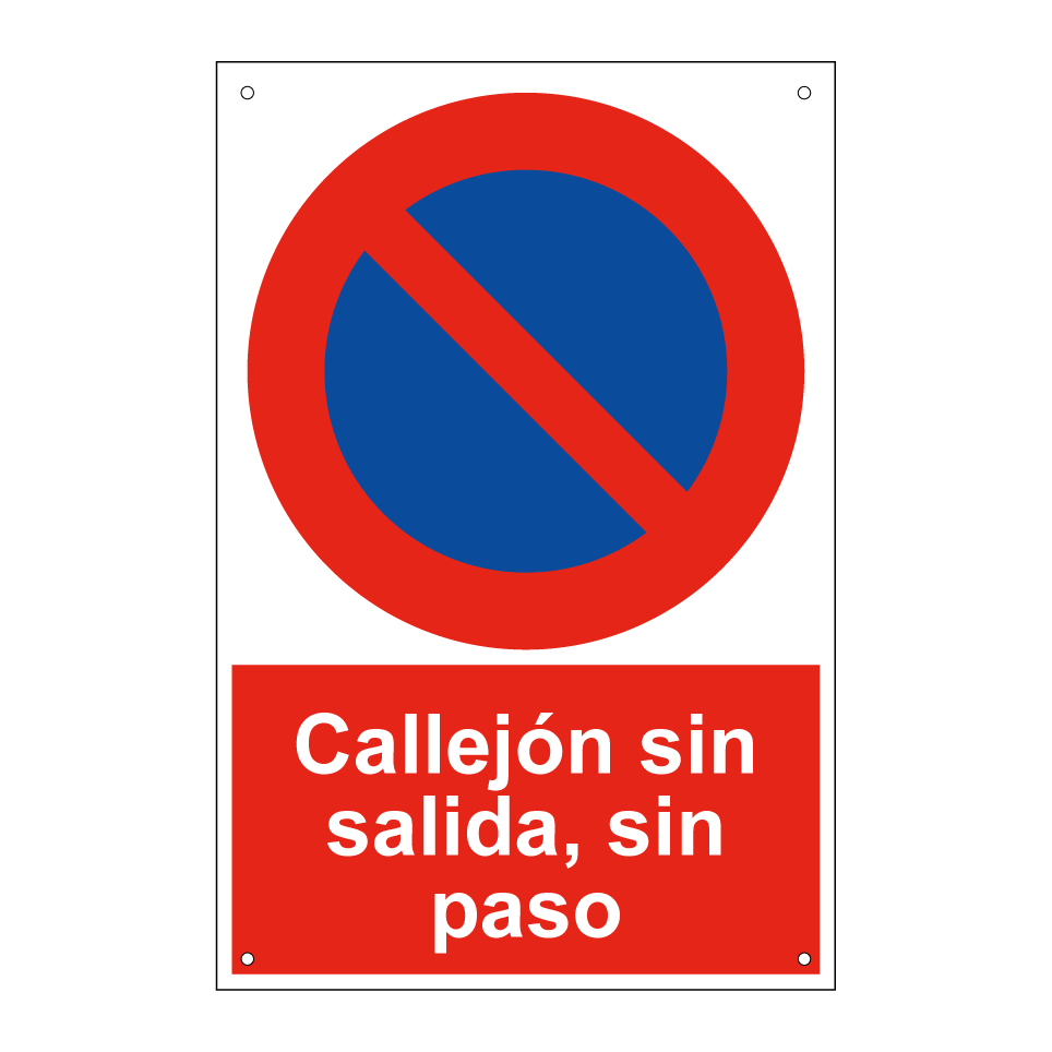 Callejón sin salida, sin paso