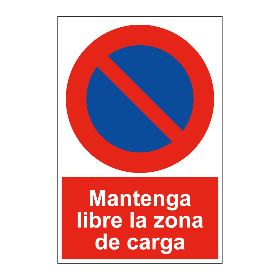 Mantenga libre la zona de carga
