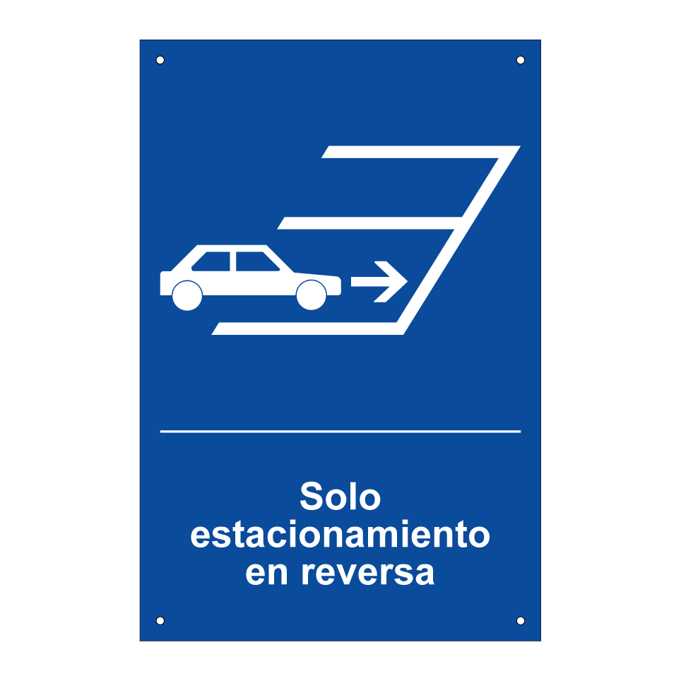 Solo estacionamiento en reversa