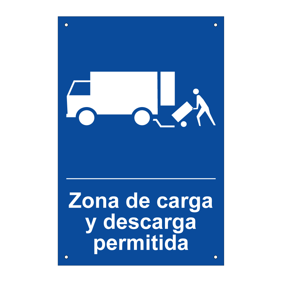 Zona de carga y descarga permitida