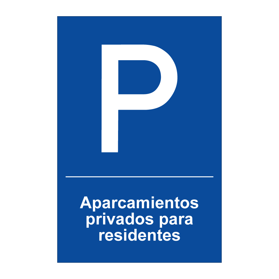 Aparcamientos privados para residentes