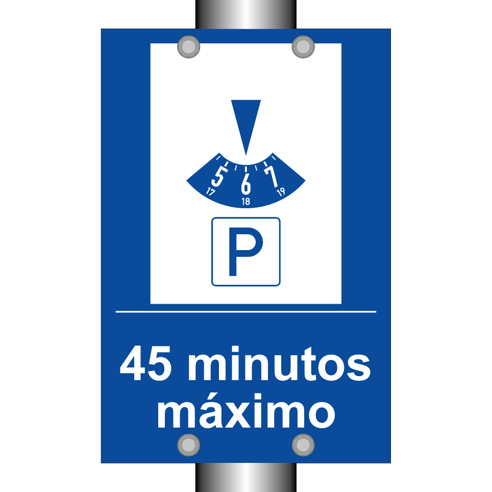 45 minutos máximo