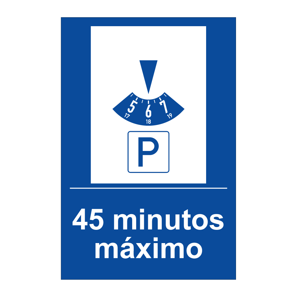 45 minutos máximo