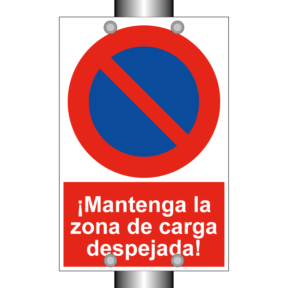 ¡Mantenga la zona de carga despejada!