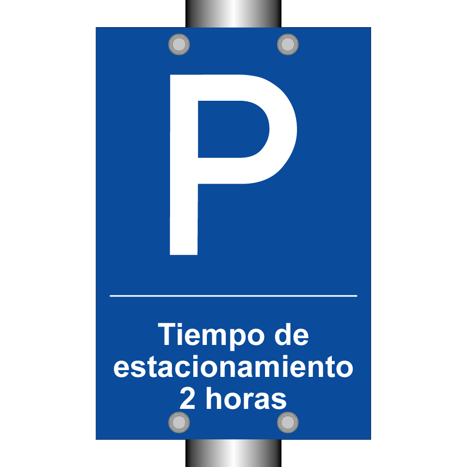 Tiempo de estacionamiento 2 horas
