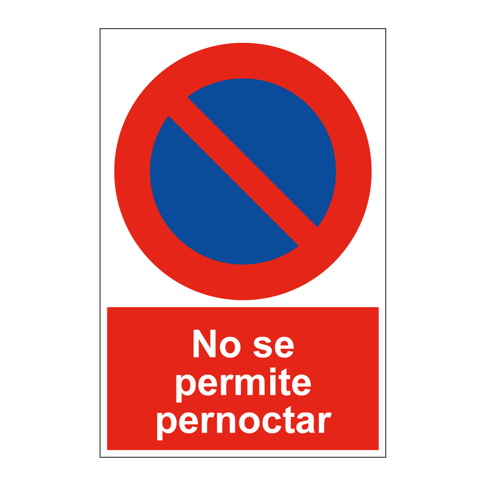 No se permite pernoctar