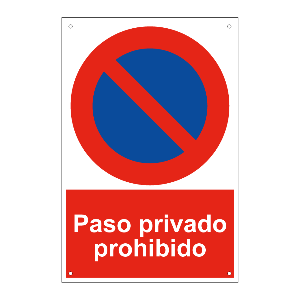 Paso privado prohibido