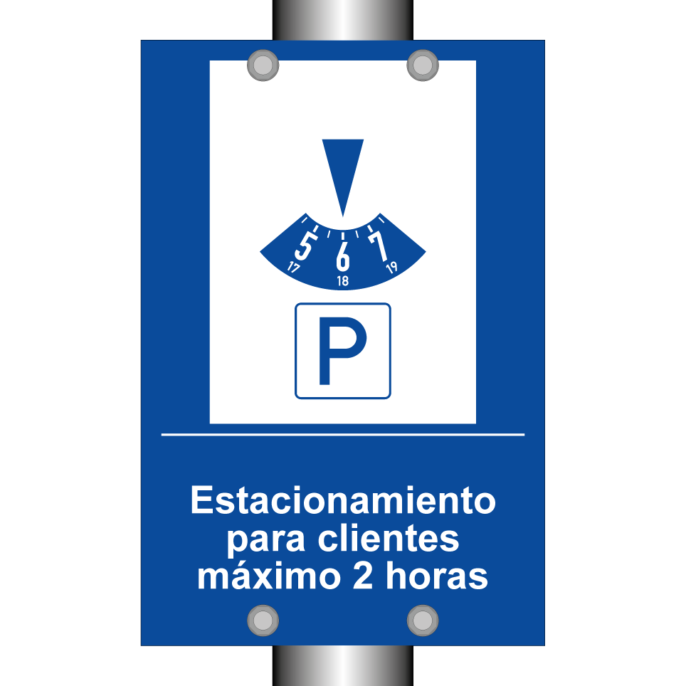 Estacionamiento para clientes máximo 2 horas